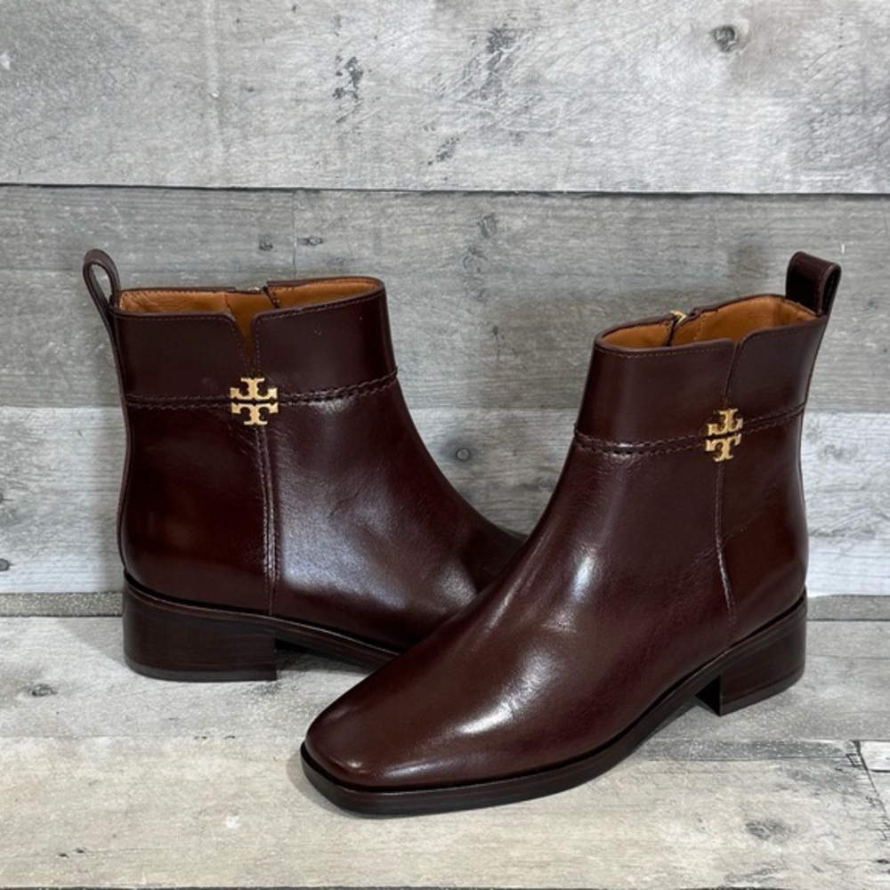 ❤️❤️❤️ Tory Burch Everly flat   boots in Sierra brown leather size 7 US